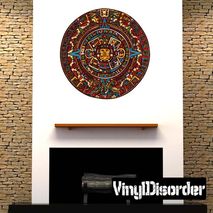 Aztec Calendar Wall Decal - Vinyl Car Sticker - Uscolor001