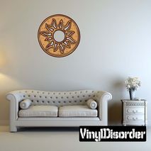 Aztec Sun Wall Decal - Vinyl Car Sticker - Uscolor005