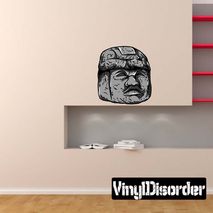 Aztec Sculpture Wall Decal - Vinyl Car Sticker - Uscolor011