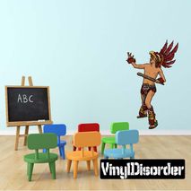 Aztec Eagle Warrior Wall Decal - Vinyl Car Sticker - Uscolor006