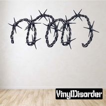 Barbed Wire Wall Decal - Vinyl Car Sticker - Uscolor001