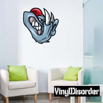 Baseball Mascot Wall Decal - Vinyl Car Sticker - Uscolor006