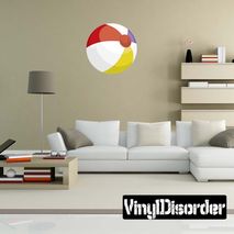 Beach Ball Wall Decal - Vinyl Car Sticker - Uscolor004