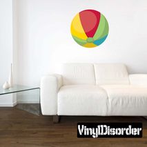 Beach Ball Wall Decal - Vinyl Car Sticker - Uscolor005