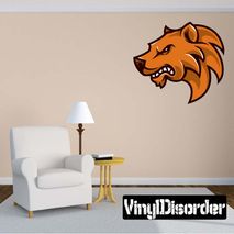 Bear Mascot Wall Decal - Vinyl Car Sticker - Uscolor020