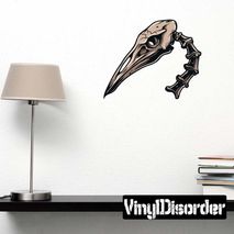 Bird Skull Wall Decal - Vinyl Car Sticker - Uscolor004
