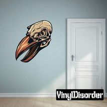 Bird Skull Wall Decal - Vinyl Car Sticker - Uscolor006