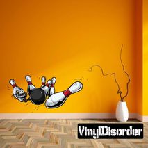 Bomb Bowling Wall Decal - Vinyl Car Sticker - Uscolor002