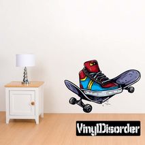 Skateboard Wall Decal - Vinyl Car Sticker - Uscolor001
