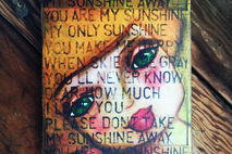 YOU ARE MY SUNSHINE WOOD BLOCK PRINT