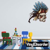 Native American Wall Decal - Vinyl Car Sticker - Uscolor001