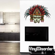 Native American Wall Decal - Vinyl Car Sticker - Uscolor004