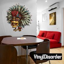 Native American Wall Decal - Vinyl Car Sticker - Uscolor006