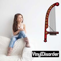 Chinese Instrument Wall Decal - Vinyl Car Sticker - Uscolor004