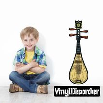 Chinese Instrument Wall Decal - Vinyl Car Sticker - Uscolor005
