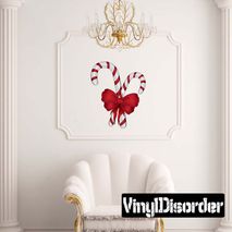Christmas Candy Cane Wall Decal - Vinyl Car Sticker - Uscolor003
