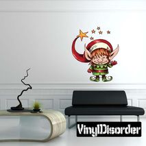 Christmas Elf Helper Wall Decal - Vinyl Car Sticker - Uscolor003