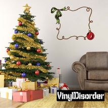 Christmas Frame Wall Decal - Vinyl Car Sticker - Uscolor002