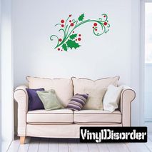 Christmas Mistletoe Wall Decal - Vinyl Car Sticker - Uscolor002