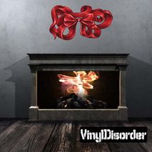 Christmas Ribbon Wall Decal - Vinyl Car Sticker - Uscolor002