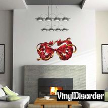 Christmas Ribbon Wall Decal - Vinyl Car Sticker - Uscolor005