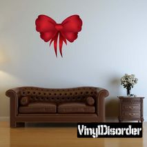 Christmas Ribbon Wall Decal - Vinyl Car Sticker - Uscolor012