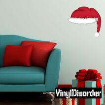 Christmas Santa Hat Wall Decal - Vinyl Car Sticker - Uscolor002