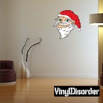Christmas Santa Wall Decal - Vinyl Car Sticker - Uscolor005