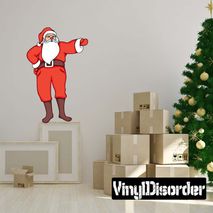 Christmas Santa Wall Decal - Vinyl Car Sticker - Uscolor007