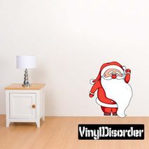 Christmas Santa Wall Decal - Vinyl Car Sticker - Uscolor011