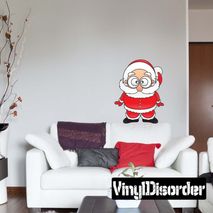 Christmas Santa Wall Decal - Vinyl Car Sticker - Uscolor025