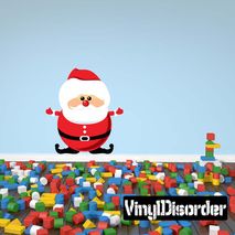 Christmas Santa Wall Decal - Vinyl Car Sticker - Uscolor035
