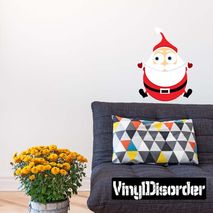 Christmas Santa Wall Decal - Vinyl Car Sticker - Uscolor037