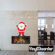 Christmas Santa Wall Decal - Vinyl Car Sticker - Uscolor042