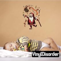 Christmas Santa Wall Decal - Vinyl Car Sticker - Uscolor043