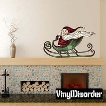 Christmas Santa Wall Decal - Vinyl Car Sticker - Uscolor046
