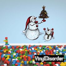 Christmas Family Wall Decal - Vinyl Car Sticker - Uscolor007