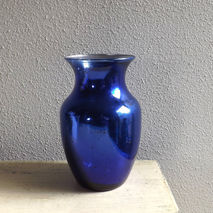 Blue Mercury Glass Vase - Colored Mercury Glass