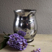 Mercury Glass Vase - Candle Holder