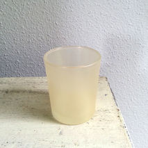 Gold Frosted Glass Votive Candle Holder - Frosted Gold Votive