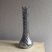 Silver Mercury Glass Bud Vase