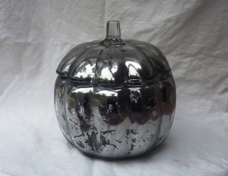 Mercury Glass Pumpkin - Elegant Fall Decor - Autumn Centerpiece - Liz's