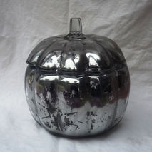 Mercury Glass Pumpkin - Elegant Fall Decor - Autumn Centerpiece