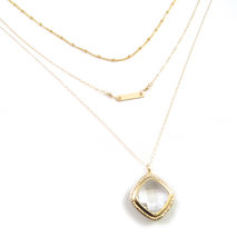 Simple Delicate Gold Layer Necklace for Everyday Wear