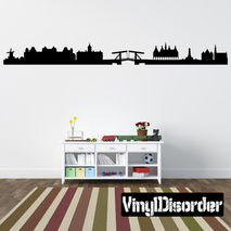 Amsterdam Skyline Vinyl Wall Decal or Car Sticker SS026