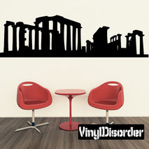 Athenes Skyline Vinyl Wall Decal or Car Sticker SS016