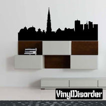 Brussels Skyline Vinyl Wall Decal or Car Sticker SS113