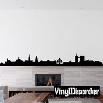 Brussels Skyline Vinyl Wall Decal or Car Sticker SS021