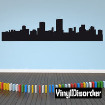 Cape Town Skyline Vinyl Wall Decal or Car Sticker SS005