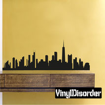 Chicago Skyline Vinyl Wall Decal or Car Sticker SS047